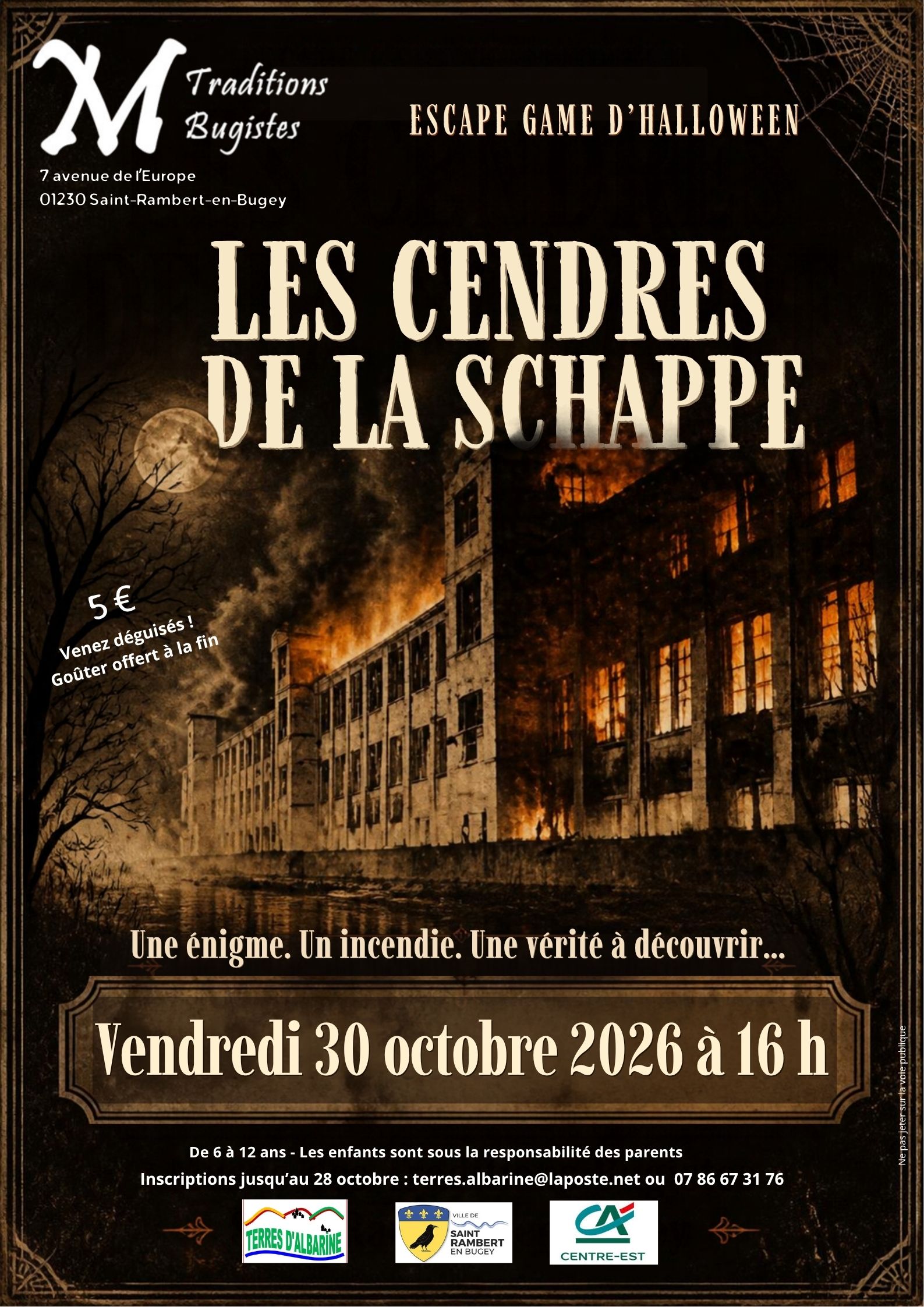 Les Cendres de la Schappe : un escape game spécial Halloween